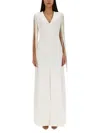 Max Mara Elegant Column Dress For Women In White