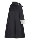 Max Mara Knee Length Dress Bow Detail In Black