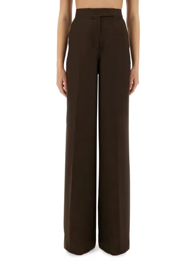 Max Mara Elegant Flaxlinen Trousers For Women In Brown