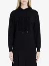 Shop Max Mara Elegant Hooded Wool Jumper In Black