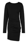 Max Mara Elegant Mini Wool Coat In Black