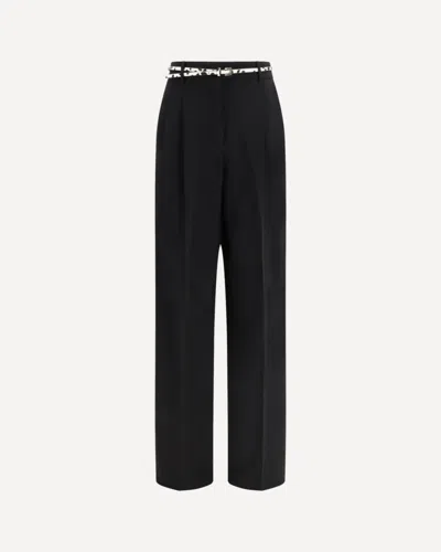 Max Mara Elegant Pants With Belt In Black
