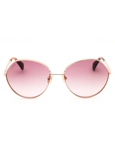 Max Mara Elegant Round Frame Sunglasses For Women In Multi