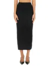Max Mara Women's Silk Skirt In Black