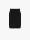Max Mara Women's Charme Jersey Skirt Black | Size 44 | 2511771012600005 In Black