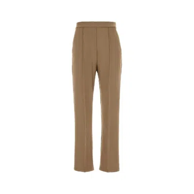 Max Mara Elegant Tailored Pants In Hazelnut Brown