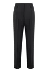 Max Mara Women's Celtico Wool Tapered-fit Trousers In Black