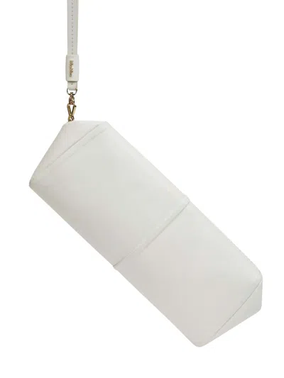 Max Mara Elegant White Leather Handbag For Women