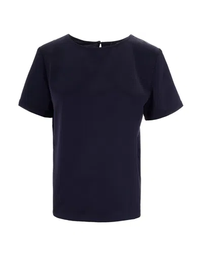 Max Mara Elegant Women's T-shirt - Short Sleeve In Blu
