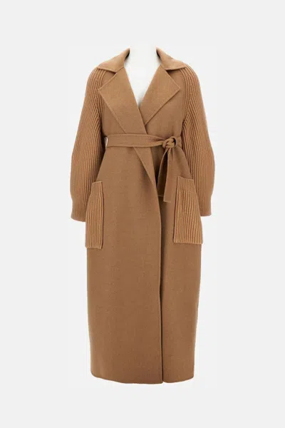 Max Mara Elegant Wool Jacket In Brown