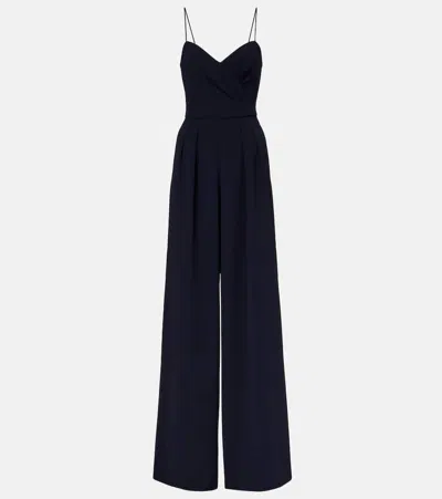 Max Mara Elegante Periodi Cady Jumpsuit In Black