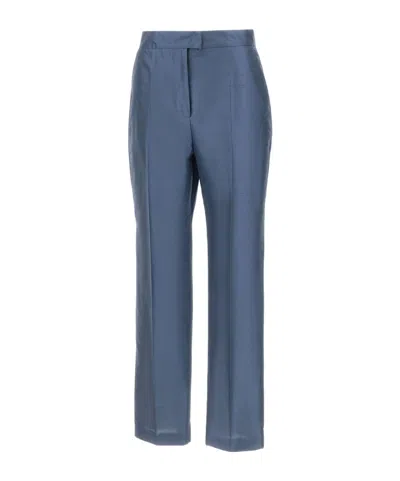 Max Mara Elegante Straight-leg Trousers In Blue