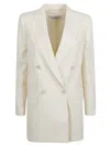Max Mara Women Elegia Double-breasted Wool Blazer In Vanilla