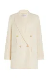 Max Mara Women Elegia Double-breasted Wool Blazer In Ivory