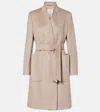 Max Mara Elenia Cashmere Wrap Coat In Brown