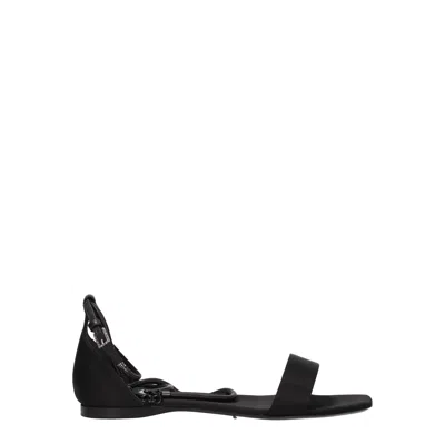 Max Mara Eli Sandals Women Satin Black