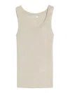 Max Mara Sleeveless Vest In Beige