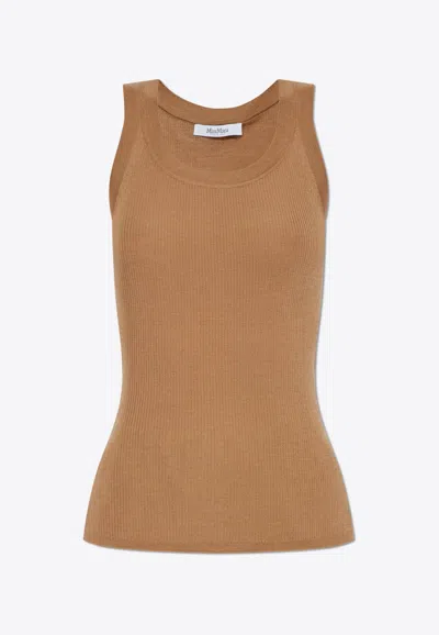 MAX MARA ELIADI RIBBED WOOL TOP