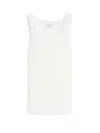 Max Mara Eliadi Ribbed Wool Top In Silk