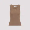 Max Mara Eliadi Ribbed Tank Top In Cammello