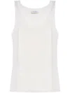Max Mara Eliadi Ribbed Wool Top In White