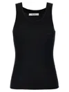 Max Mara Plava Silk And Cashmere Knit Tank Top In Black