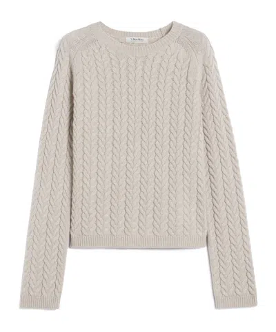 Max Mara 's  Eliane Crewneck Jumper In Gray