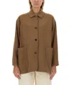 Max Mara Eligio Shetland Shirt Jacket In Brown