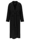 Max Mara Elisa Coats And Trench Coats Black In Black
