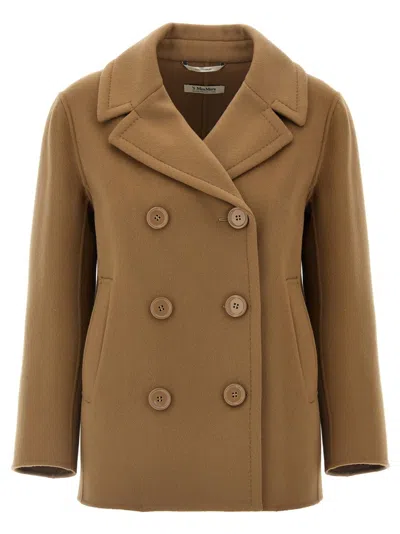 Max Mara 'elise' Coat In Brown