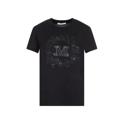 Max Mara Elmo M Drago Black Cotton T-shirt