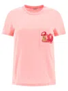Max Mara Cotton T-shirt In Pink