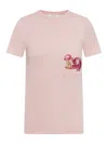 Max Mara Cotton T-shirt In Pink