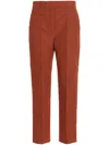 Max Mara Elodia Straight Trousers In Orange