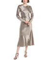 Max Mara Elogio Midi Dress In Neutral