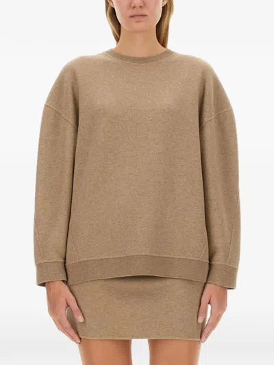Max Mara Elvira Crew-neck Sweater In Brown