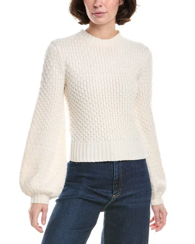Max Mara Elvira Wool & Cashmere-blend Sweater In White