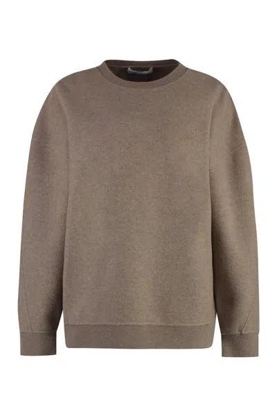 Max Mara Elvira Wool And Cashmere Sweater In Brown