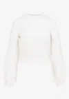 Max Mara Elvira Wool And Cashmere Sweater In White