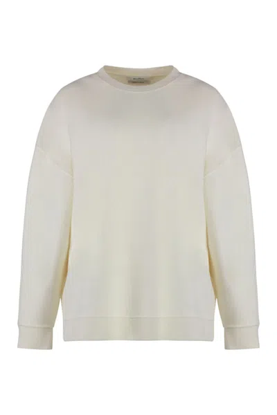 Max Mara Elvira Wool And Cashmere Sweater In White