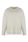 Max Mara Elvira Wool And Cashmere Sweater In White