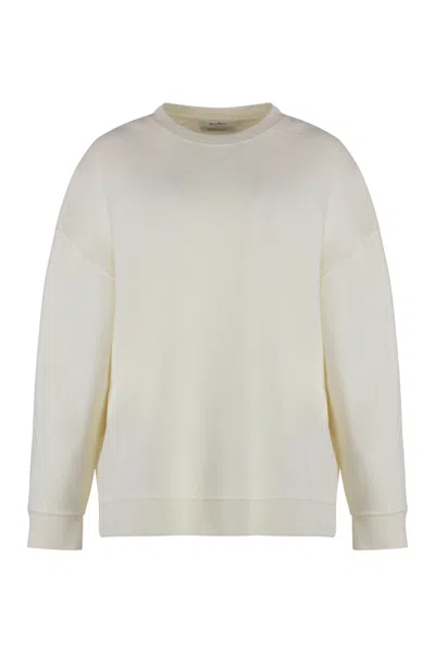 Max Mara Elvira Wool And Cashmere Sweater In White