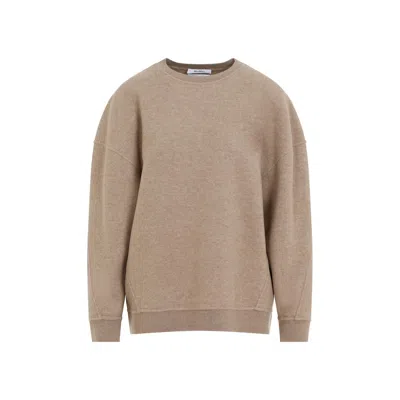 Max Mara Beige Sweatshirt In Wool And Cashmere Blend