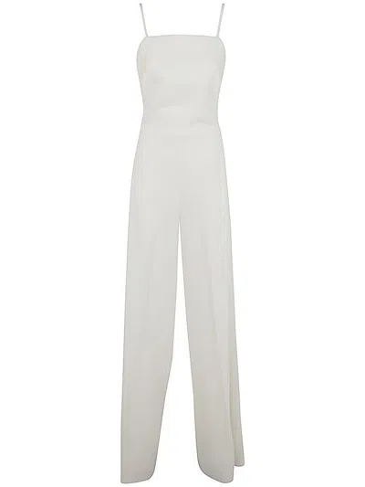 Max Mara Elvy Cady Jumpsuit In White