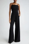 MAX MARA ELVY SQUARE NECK STRAPPY BACK JUMPSUIT