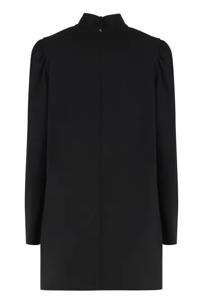 Max Mara Embassy Crepe Dress In Black