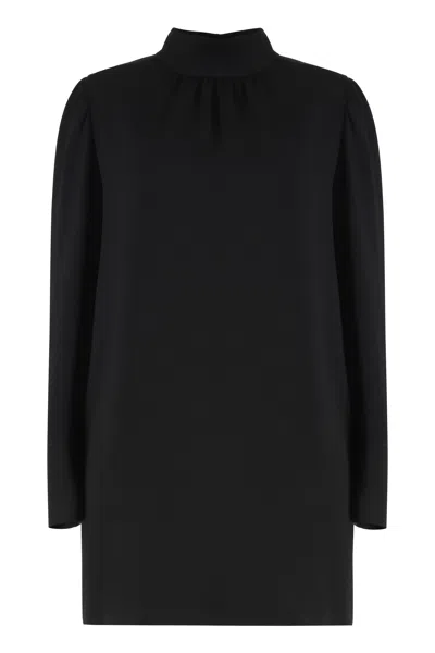 Max Mara Embassy Crepe Dress In Black