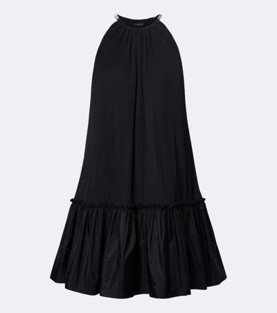 Max Mara Embellished Halterneck Minidress In Black