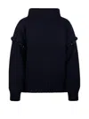 Max Mara Embellished High Neck Jumper In .