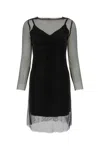 Max Mara Embellished Mesh Vezzo Mini Dress